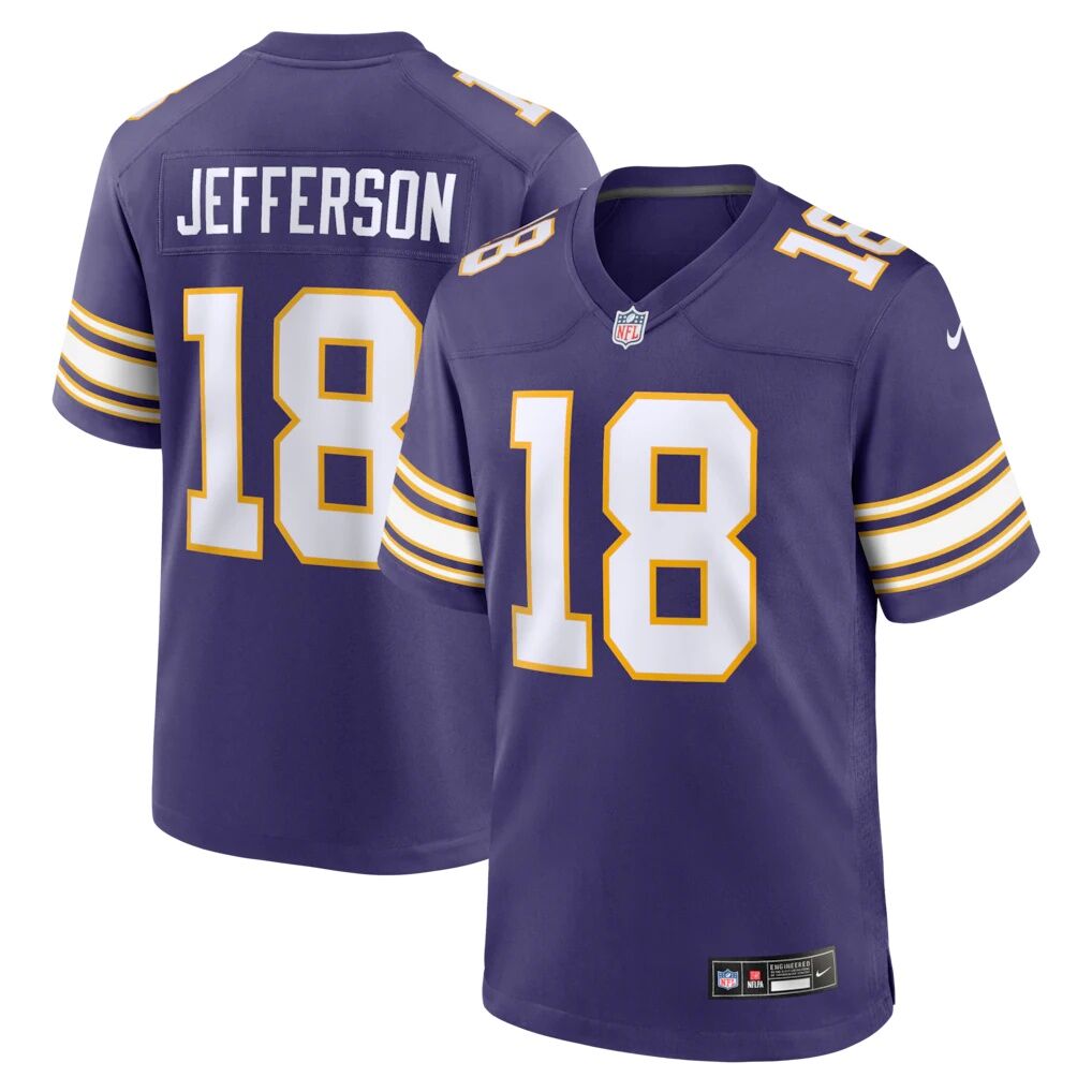 Justin Jefferson Minnesota Vikings Nike Classic Player Game Jersey