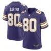 Cris Carter Minnesota Vikings Nike Retired Player Alternate Game Jersey - Purple - Front View