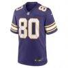 Cris Carter Minnesota Vikings Nike Retired Player Alternate Game Jersey - Purple - Side View