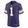 Warren Moon Minnesota Vikings Nike Retired Player Alternate Game Jersey - Purple - Side View