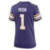 Warren Moon Minnesota Vikings Nike Women's Classic Retired Player Game Jersey - Purple - Detail View