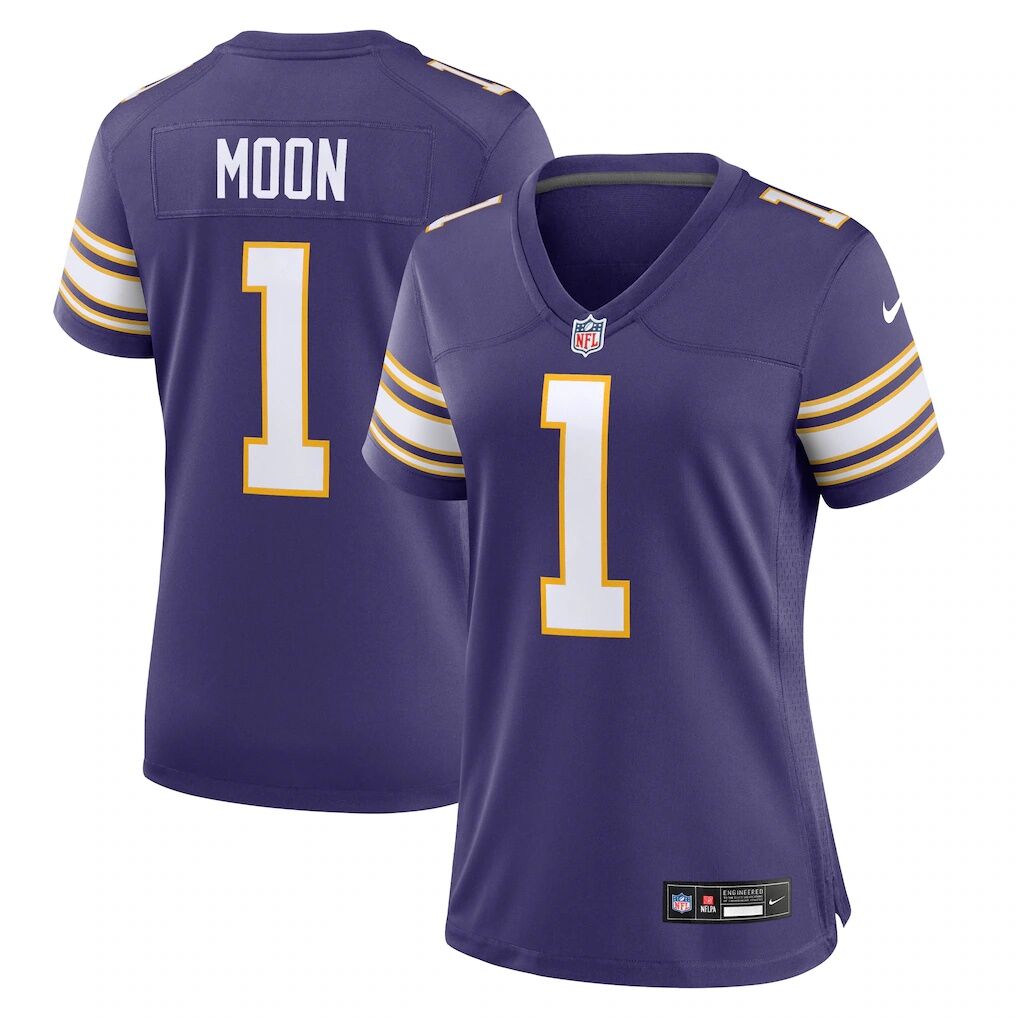 Warren Moon Minnesota Vikings Nike Women's Classic Retired Player Game Jersey