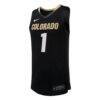 #1 Colorado Buffaloes Nike Replica Basketball Jersey - Black - Side View