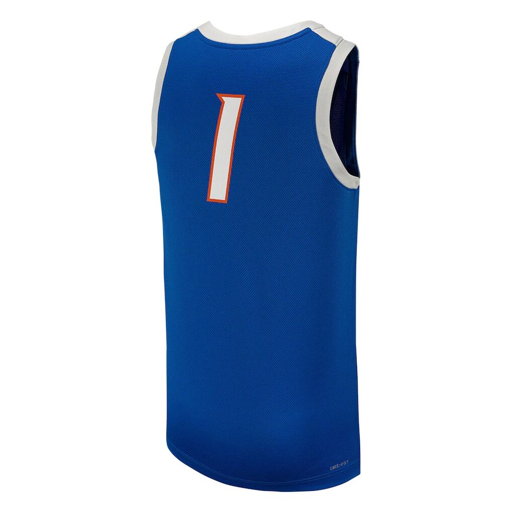 #1 Boise State Broncos Nike Replica Basketball Jersey - Royal