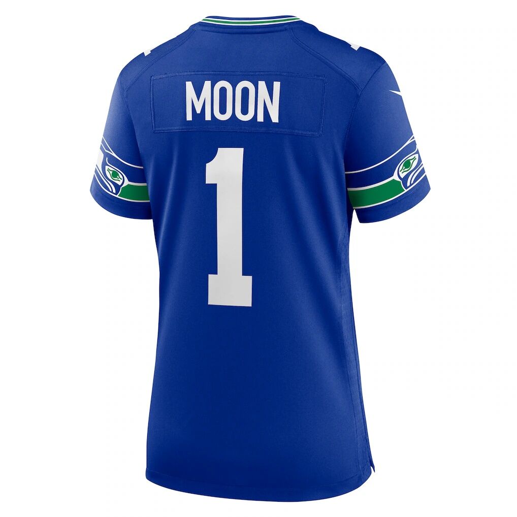 Warren Moon Seattle Seahawks Nike Women's Throwback Retired Player Game Jersey - Royal