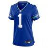 Warren Moon Seattle Seahawks Nike Women's Throwback Retired Player Game Jersey - - Side View