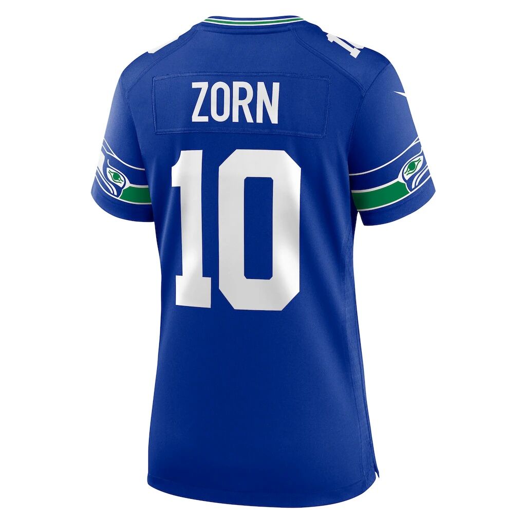 Jim Zorn Seattle Seahawks Nike Women's Throwback Retired Player Game Jersey - Royal