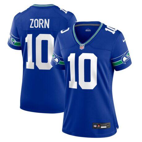 Jim Zorn Seattle Seahawks Nike Women's Throwback Retired Player Game Jersey - - Front View