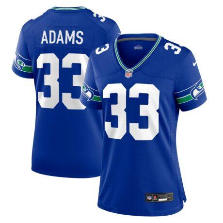 Jamal Adams Seattle Seahawks Nike Women's Throwback Player Game Jersey - - Front View