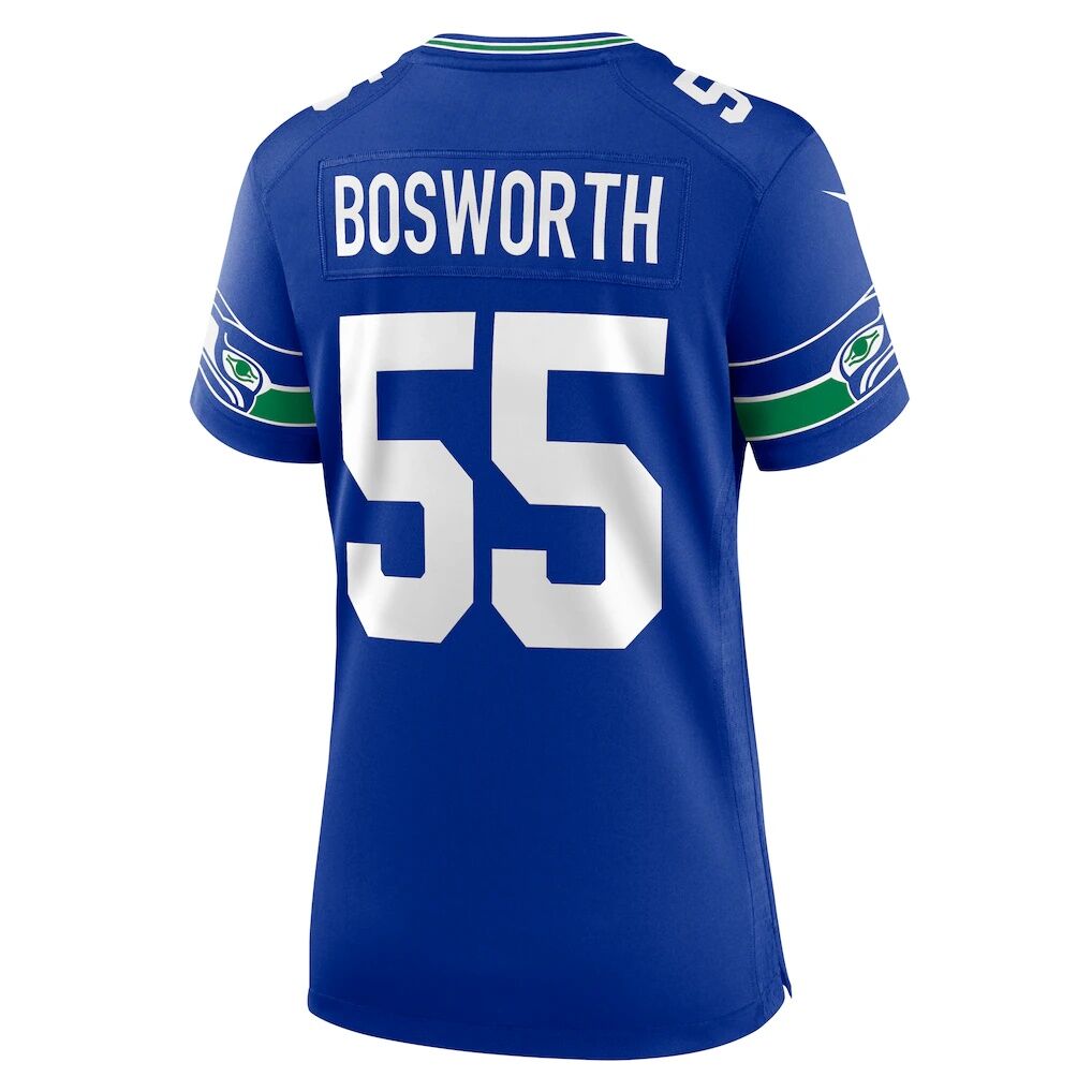 Brian Bosworth Seattle Seahawks Nike Women's Throwback Retired Player Game Jersey - Royal