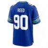 Jarran Reed Seattle Seahawks Nike Alternate Game Jersey - Royal - Detail View
