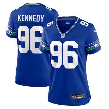 Cortez Kennedy Seattle Seahawks Nike Women's Throwback Player Game Jersey - - Front View