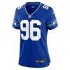Cortez Kennedy Seattle Seahawks Nike Women's Throwback Player Game Jersey - - Side View