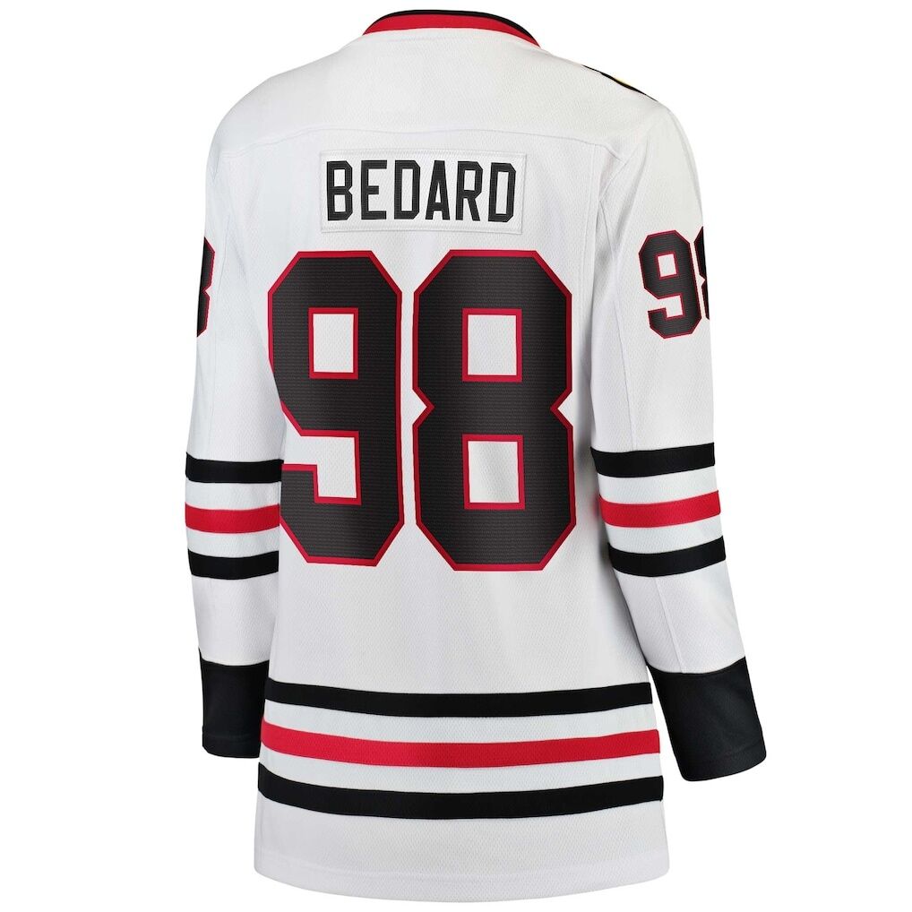 Connor Bedard Chicago Blackhawks Fashion7 Women's Away Breakaway Jersey