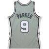 Tony Parker San Antonio Spurs Mitchell & Ness Unisex Hall of Fame Class of 2023 Throwback Swingman Jersey - Gray - Detail View