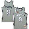 Tony Parker San Antonio Spurs Mitchell & Ness Unisex Hall of Fame Class of 2023 Throwback Swingman Jersey - Gray - Front View