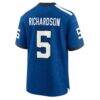 Anthony Richardson Indianapolis Colts Nike Indiana Nights Alternate Game Jersey - - Detail View