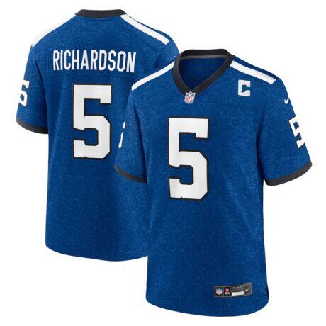 Anthony Richardson Indianapolis Colts Nike Indiana Nights Alternate Game Jersey - - Front View