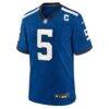 Anthony Richardson Indianapolis Colts Nike Indiana Nights Alternate Game Jersey - - Side View