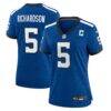 Anthony Richardson Sr. Indianapolis Colts Nike Women's Indiana Nights Alternate Game Jersey - - Front View