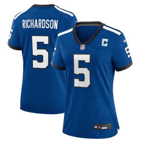 Anthony Richardson Sr. Indianapolis Colts Nike Women's Indiana Nights Alternate Game Jersey - - Front View