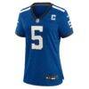 Anthony Richardson Sr. Indianapolis Colts Nike Women's Indiana Nights Alternate Game Jersey - - Side View