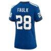 Marshall Faulk Indianapolis Colts Nike Women's Indiana Nights Alternate Game Jersey - - Detail View