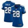 Marshall Faulk Indianapolis Colts Nike Women's Indiana Nights Alternate Game Jersey - - Front View