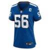 Quenton Nelson Indianapolis Colts Nike Women's Indiana Nights Alternate Game Jersey - - Side View
