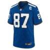Reggie Wayne Indianapolis Colts Nike Retired Player Alternate Game Jersey - Blue - Side View