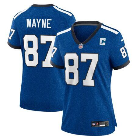 Reggie Wayne Indianapolis Colts Nike Women's Indiana Nights Alternate Game Jersey - Blue - Front View