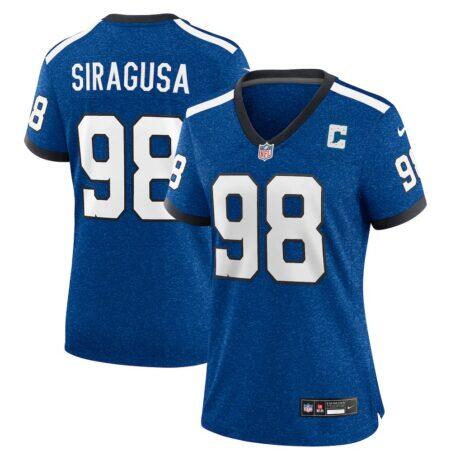 Tony Siragusa Indianapolis Colts Nike Women's Indiana Nights Alternate Game Jersey - Blue - Front View