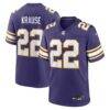 Paul Krause Minnesota Vikings Nike Retired Player Alternate Game Jersey - Purple - Front View