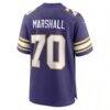 Jim Marshall Minnesota Vikings Nike Retired Player Alternate Game Jersey - Purple - Detail View