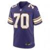 Jim Marshall Minnesota Vikings Nike Retired Player Alternate Game Jersey - Purple - Side View