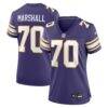 Jim Marshall Minnesota Vikings Nike Women's Classic Retired Player Jersey - Purple - Front View