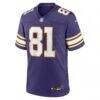 Carl Eller Minnesota Vikings Nike Retired Player Alternate Game Jersey - Purple - Side View