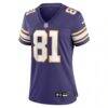 Carl Eller Minnesota Vikings Nike Women's Classic Retired Player Jersey - Purple - Side View