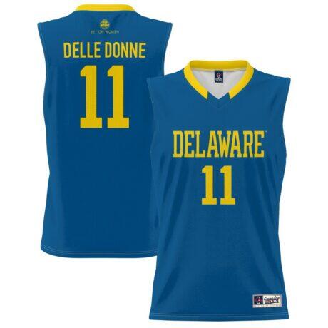 Elena Delle Donne Delaware Fightin' Blue Hens GameDay Greats Youth Lightweight Basketball Alumni Jersey - Blue - Front View