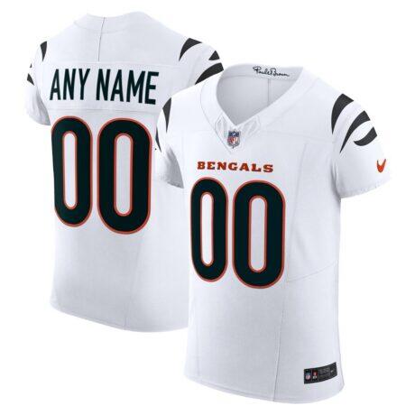 Cincinnati Bengals Nike Vapor F.U.S.E. Elite Custom Jersey - White - Front View