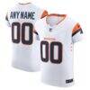 Denver Broncos Nike Vapor F.U.S.E. Elite Custom Jersey - White - Front View
