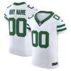 New York Jets Nike Vapor F.U.S.E. Elite Custom Jersey - White - Front View