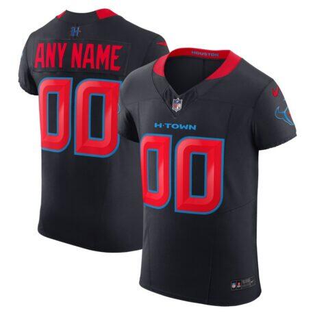 Houston Texans Nike Alternate Vapor F.U.S.E. Elite Custom Jersey - Navy - Front View