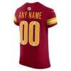 Washington Commanders Nike Team Vapor F.U.S.E. Elite Custom Jersey - Burgundy - Detail View