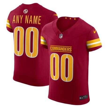 Washington Commanders Nike Team Vapor F.U.S.E. Elite Custom Jersey - Burgundy - Front View