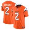 Patrick Surtain II Denver Broncos Nike Team Vapor F.U.S.E. Limited Jersey - Orange - Front View