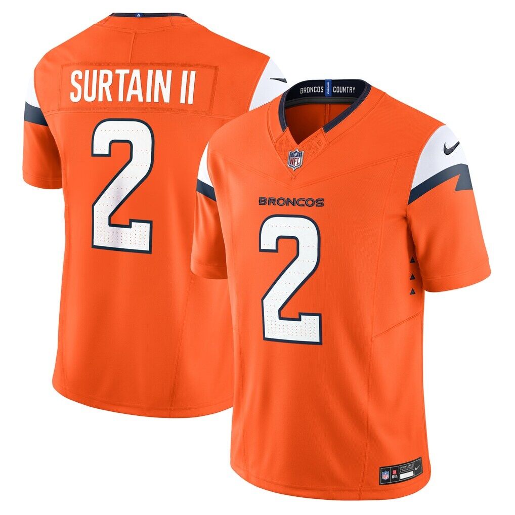 Patrick Surtain II Denver Broncos Nike Team Vapor F.U.S.E. Limited Jersey