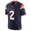 Patrick Surtain II Denver Broncos Nike Mile High Collection Vapor F.U.S.E. Limited Jersey - Navy - Side View