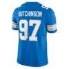 Aidan Hutchinson Detroit Lions Nike Team Vapor F.U.S.E. Limited Jersey - Blue - Detail View