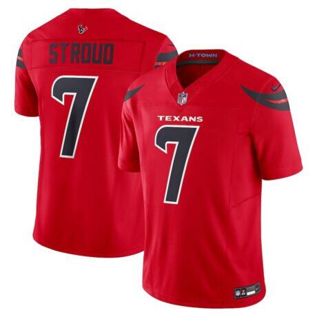 C.J. Stroud Houston Texans Nike Alternate Vapor F.U.S.E. Limited Jersey - Red - Front View